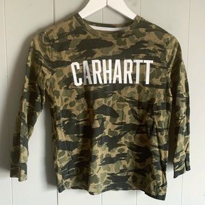 CARHARTT Camouflage Long Sleeve T-Shirt S (8-10)